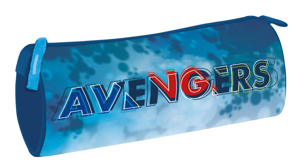 Schlampermäppchen Avengers – Rückseite – Rückseite des Avengers Schlampermäppchens, Details sichtbar.