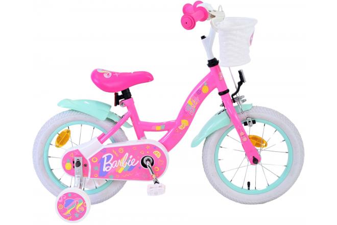 Volare Barbie Kinderfahrrad - Mädchen - 14 Zoll - Pink