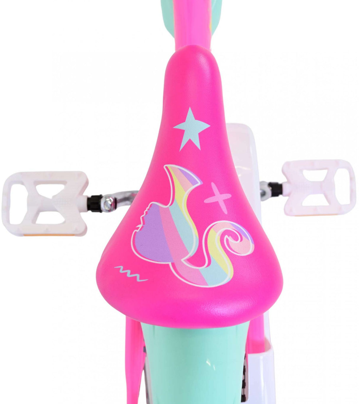 Volare Barbie Kinderfahrrad - Mädchen - 14 Zoll - Pink