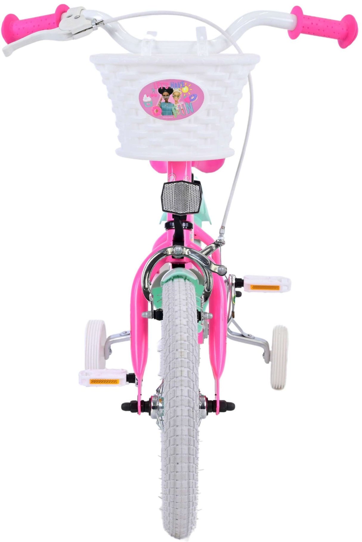 Volare Barbie Kinderfahrrad - Mädchen - 14 Zoll - Pink