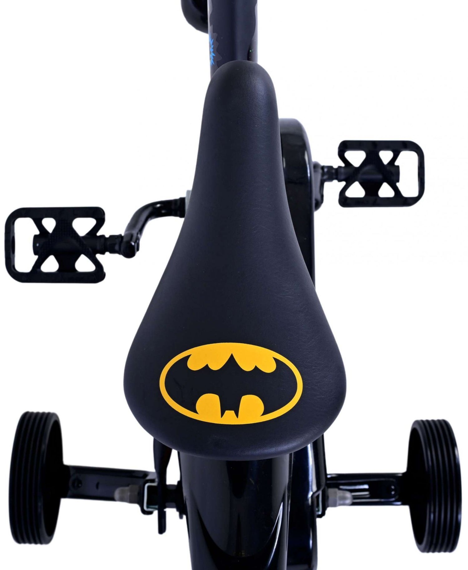 Volare Batman 12-Zoll-Kinderfahrrad in Schwarz - Sicherheit, Komfort und Spaß in einem!