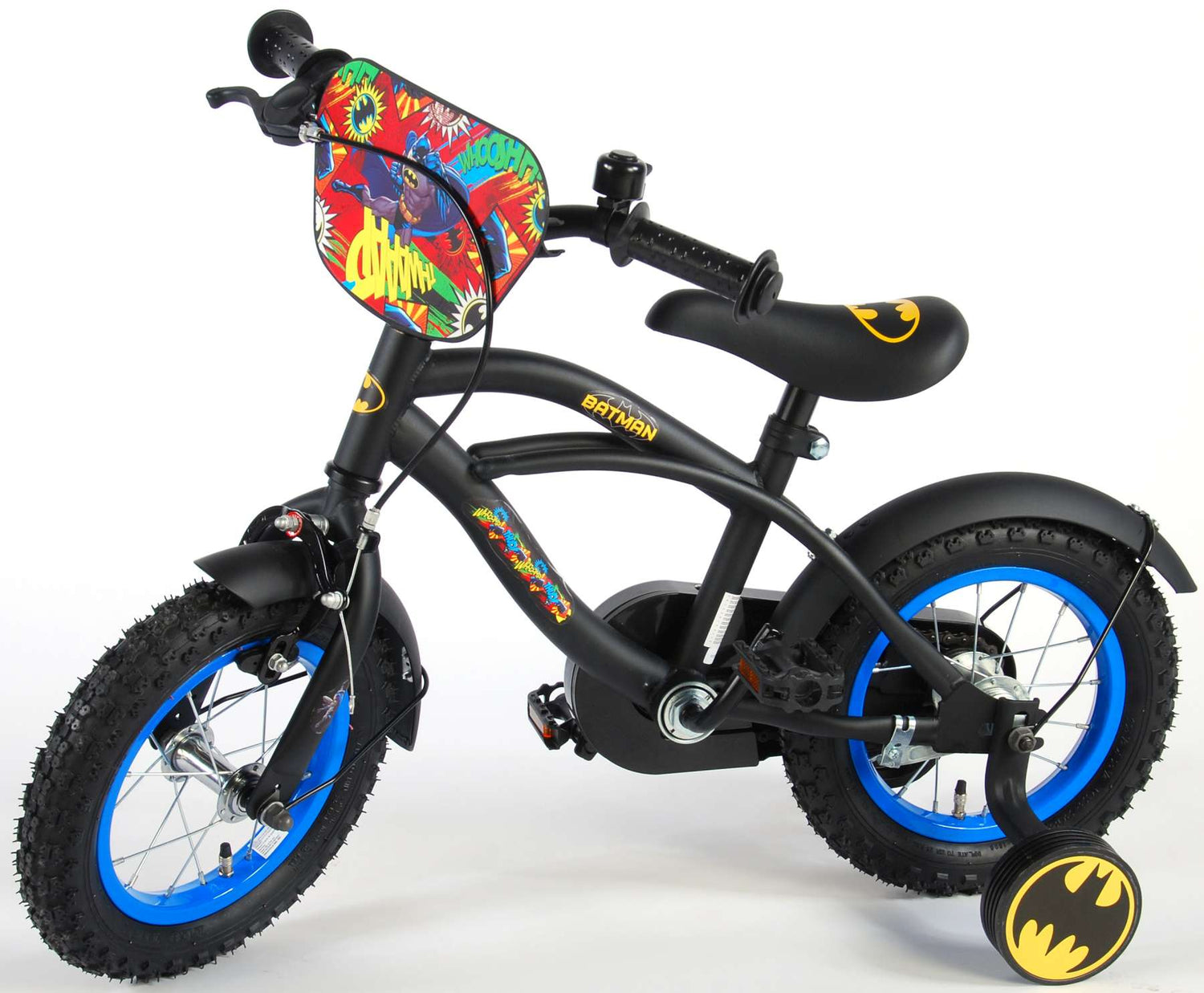 Volare ultimatives Batman 12-Zoll Kinderfahrrad - Sicherheit, Komfort und Spaß in einem!