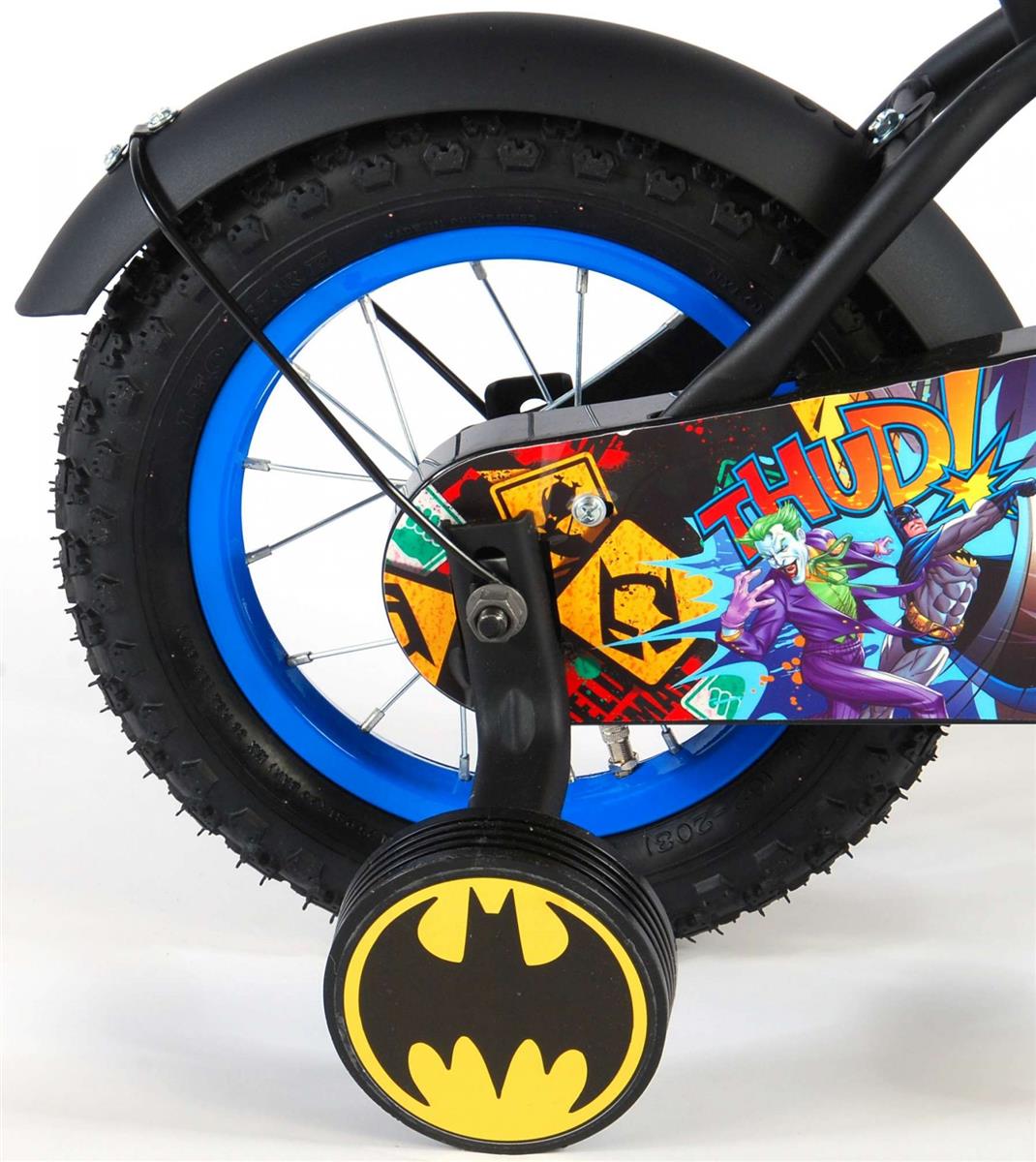 Volare ultimatives Batman 12-Zoll Kinderfahrrad - Sicherheit, Komfort und Spaß in einem!