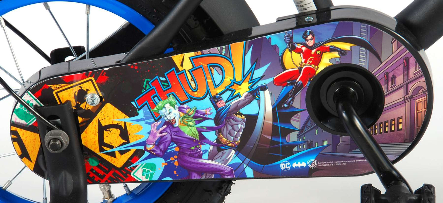 Volare ultimatives Batman 12-Zoll Kinderfahrrad - Sicherheit, Komfort und Spaß in einem!