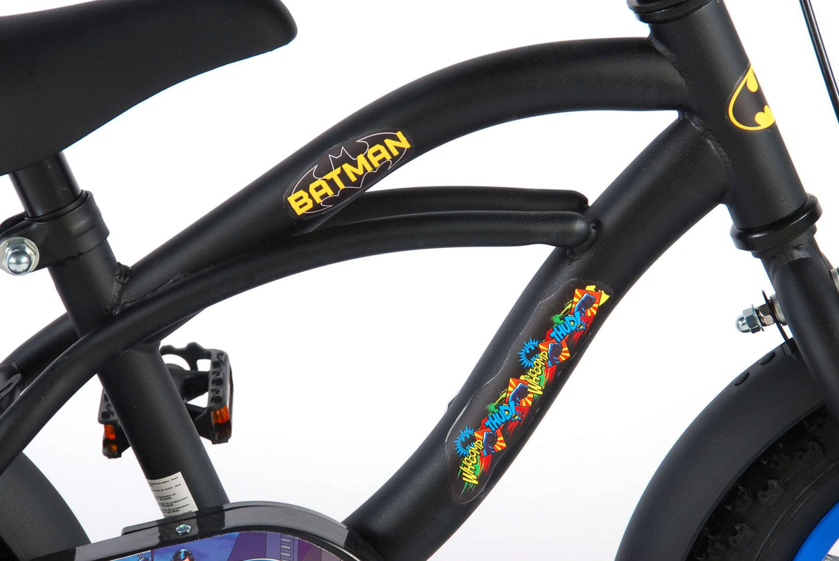 Volare ultimatives Batman 12-Zoll Kinderfahrrad - Sicherheit, Komfort und Spaß in einem!
