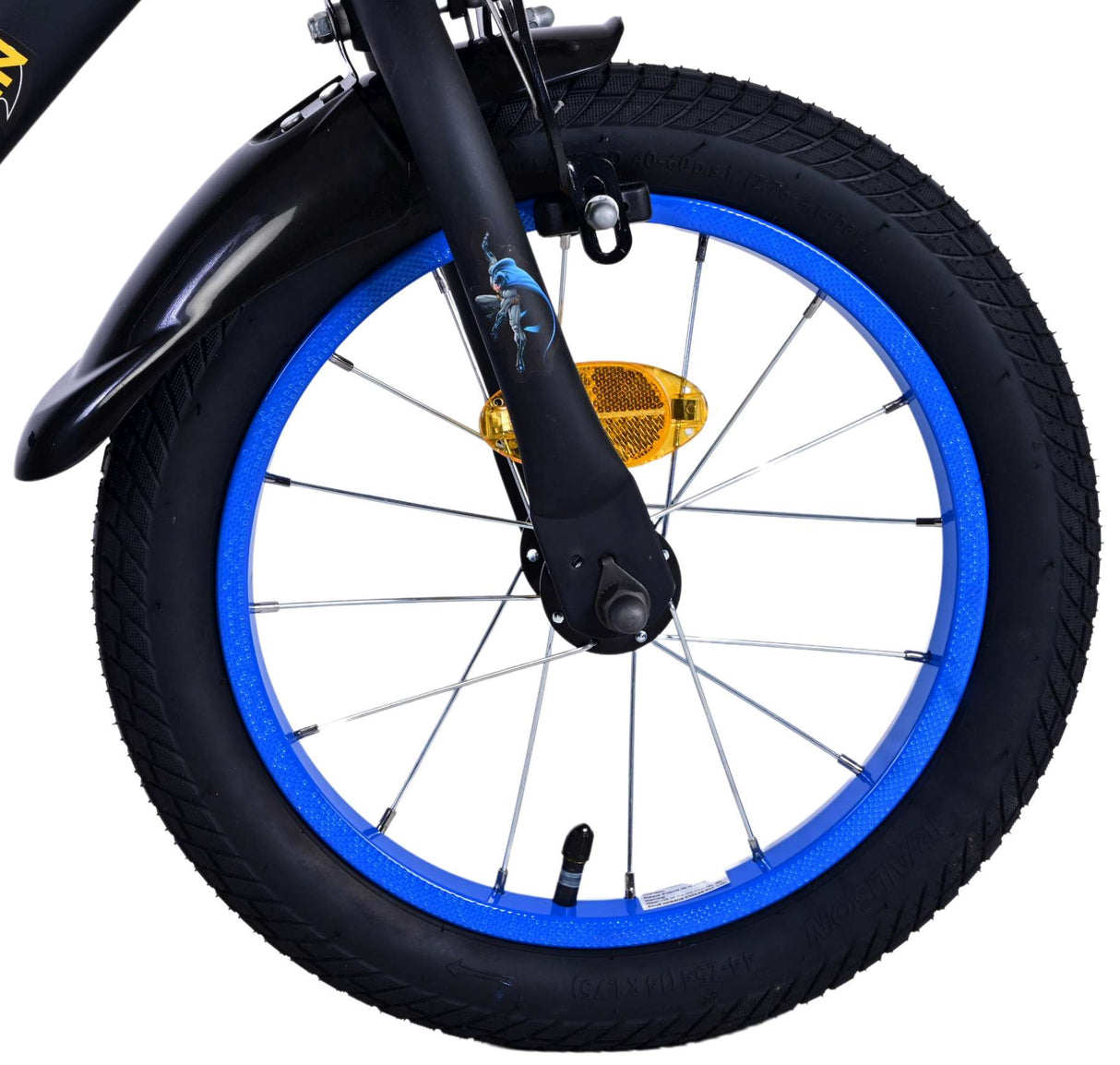 Volare Batman 14-Zoll-Kinderfahrrad schwarz - Sicherheit, Komfort und Spaß für jedes Kind!