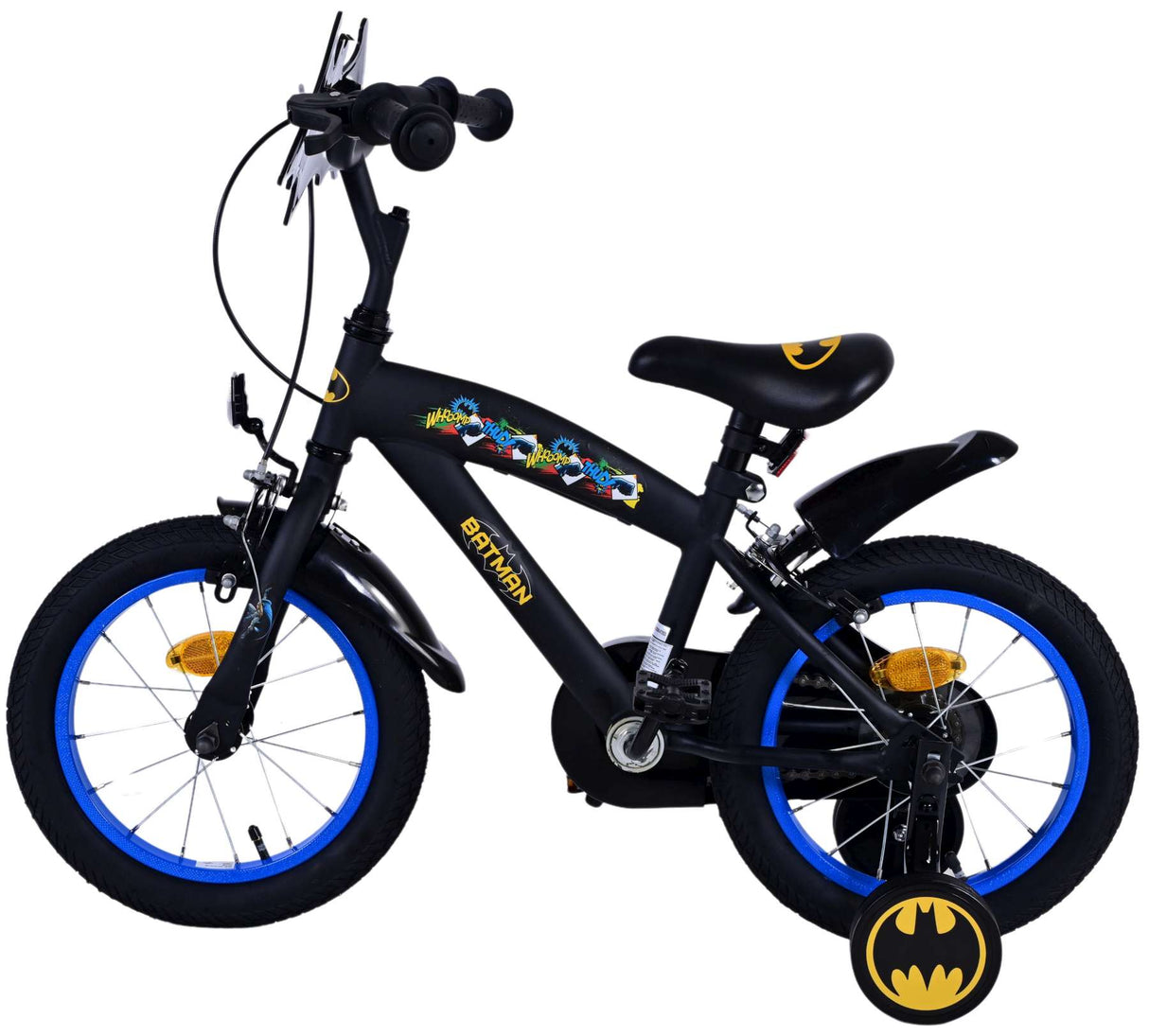 Volare Batman 14-Zoll-Kinderfahrrad schwarz - Sicherheit, Komfort und Spaß für jedes Kind!