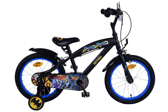 Volare Batman 16 Zoll Kinderfahrrad schwarz - Sicherheit, Komfort und Spaß in einem!
