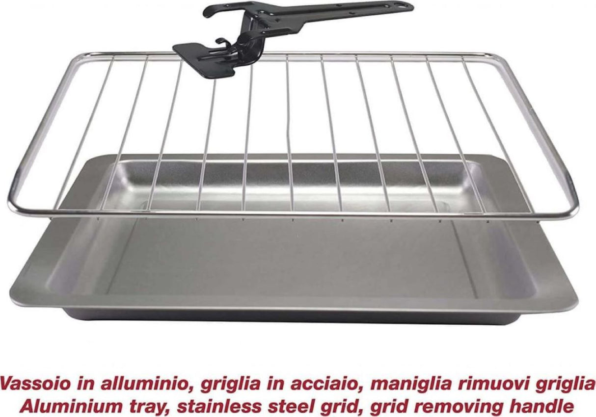 Beper 90.886 Elektrischer Backofen mit 45 Liter Fassungsvermögen und 2000 Watt Leistung