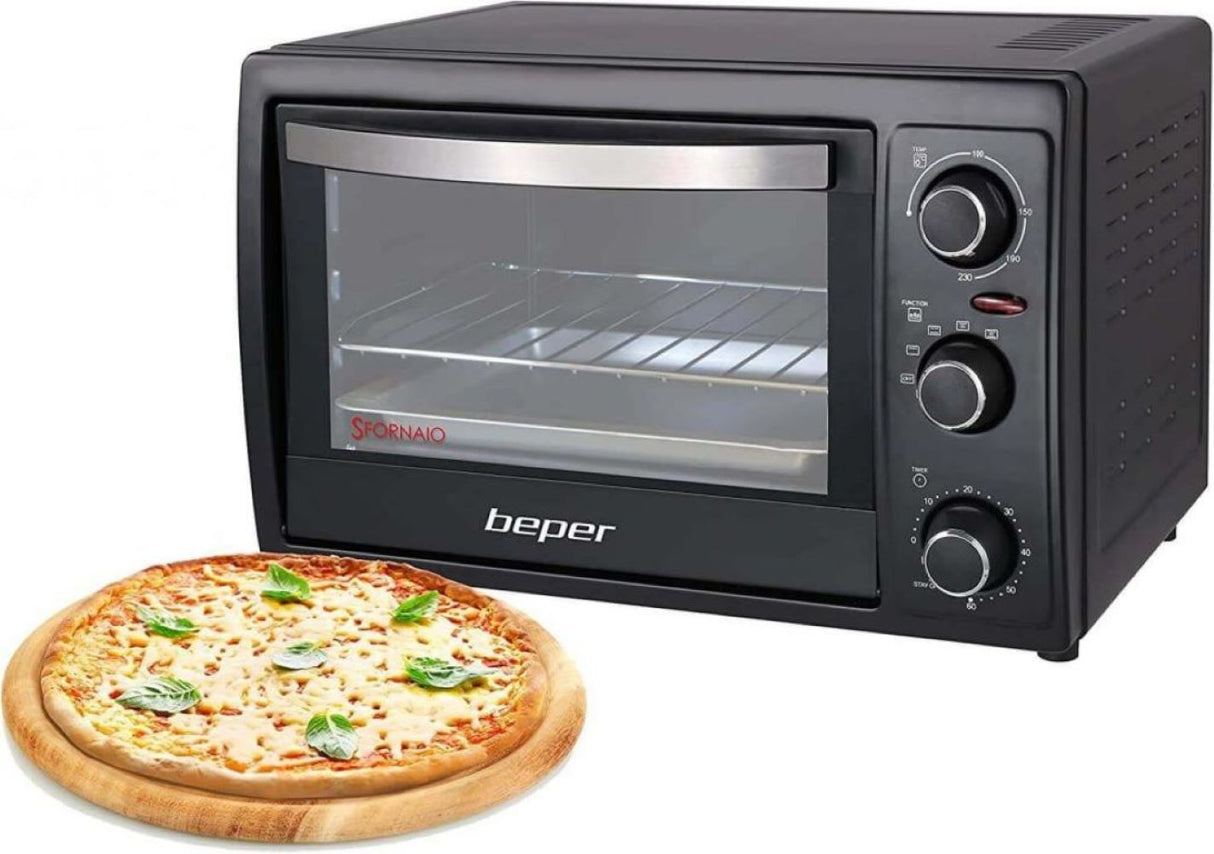 Beper 90.886 Elektrischer Backofen mit 45 Liter Fassungsvermögen und 2000 Watt Leistung