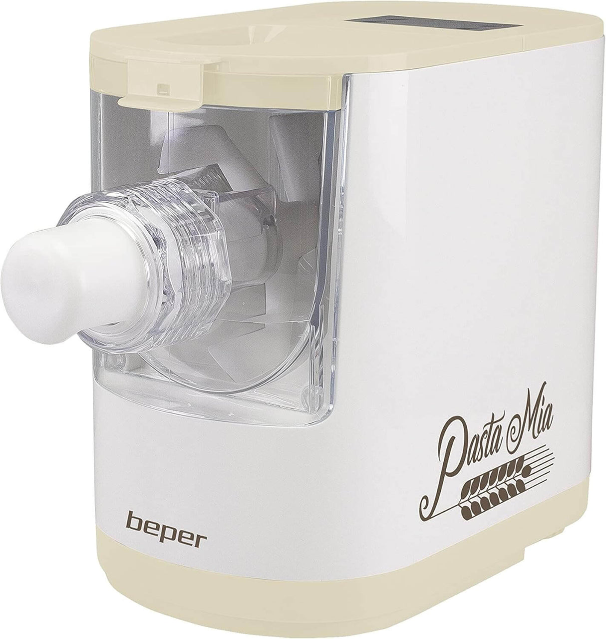 Beper P102SBA500 automatische Nudelmaschine, 9 Matrizen, 200W, für Hartweizen, glutenfreie & Eiernudeln, kompakt, einfach zu reinigen