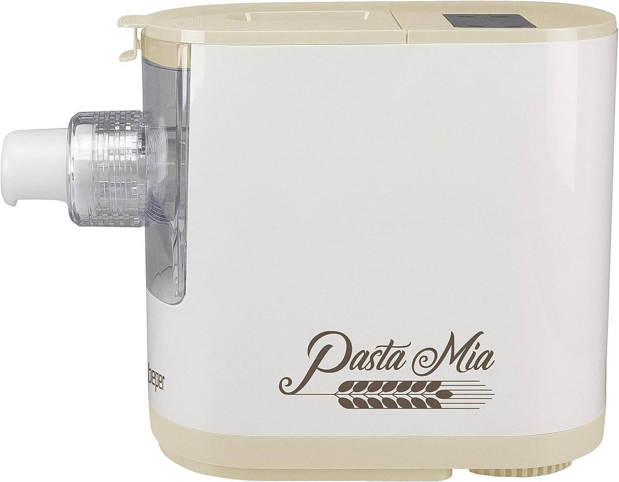 Beper P102SBA500 automatische Nudelmaschine, 9 Matrizen, 200W, für Hartweizen, glutenfreie & Eiernudeln, kompakt, einfach zu reinigen