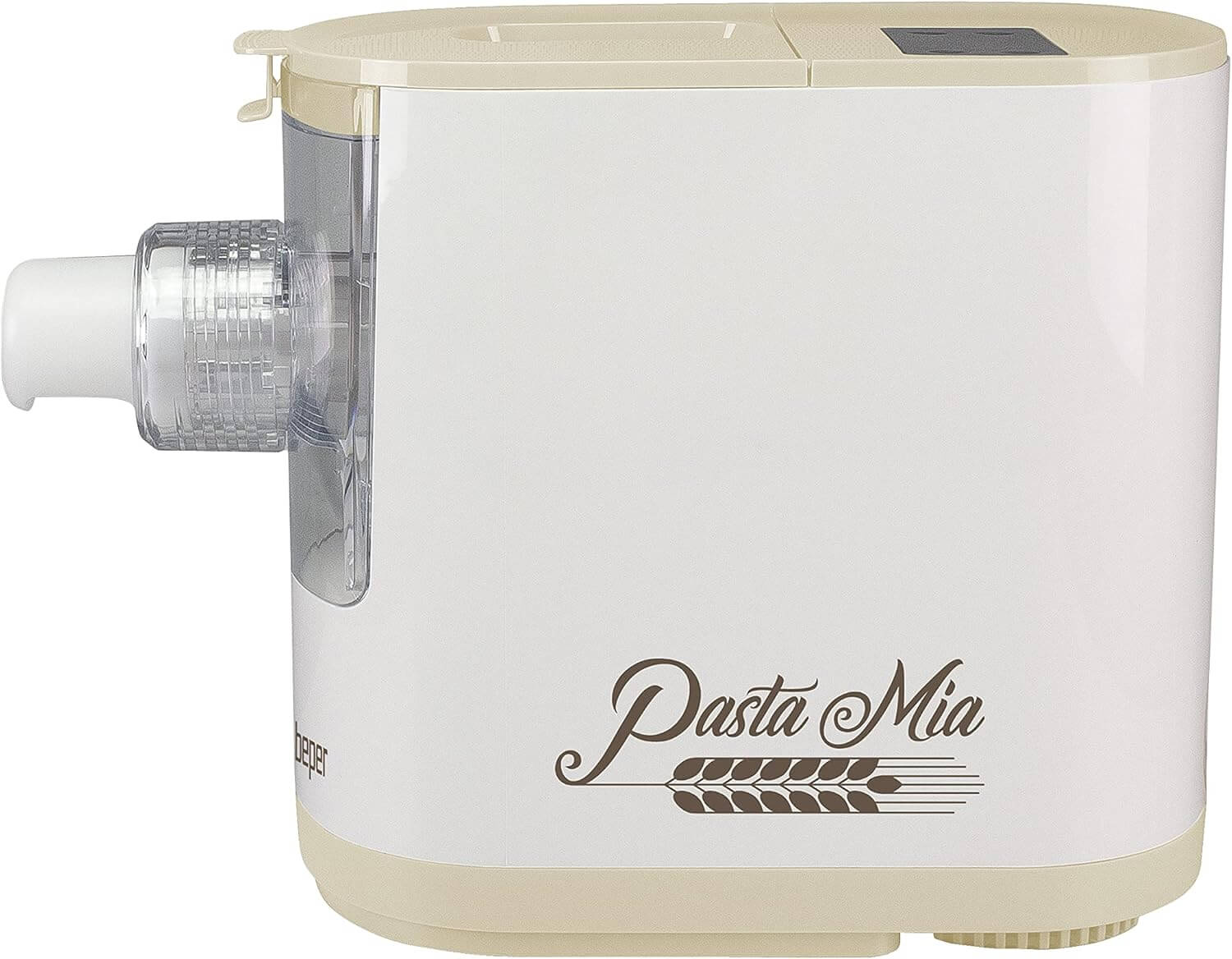 Beper P102SBA500 automatische Nudelmaschine, 9 Matrizen, 200W, für Hartweizen, glutenfreie & Eiernudeln, kompakt, einfach zu reinigen