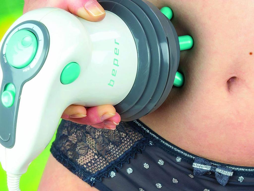 Anwendungsbeispiel des Beper 40.500 Infrarot Massagegerätes