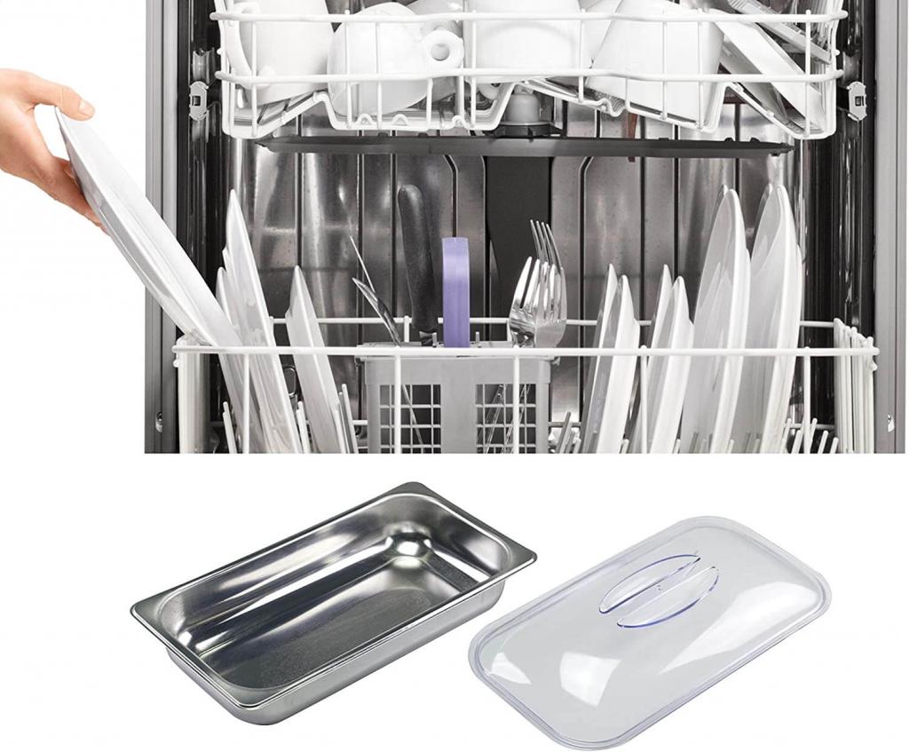 BEPER P101TEM002 Buffetwärmer aus Stahl/Kunststoff Grau metallic Essenswärmer Warmhalter