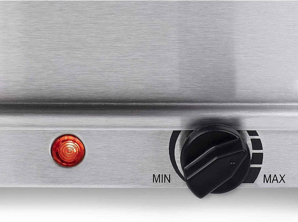 BEPER P101TEM002 Buffetwärmer aus Stahl/Kunststoff Grau metallic Essenswärmer Warmhalter