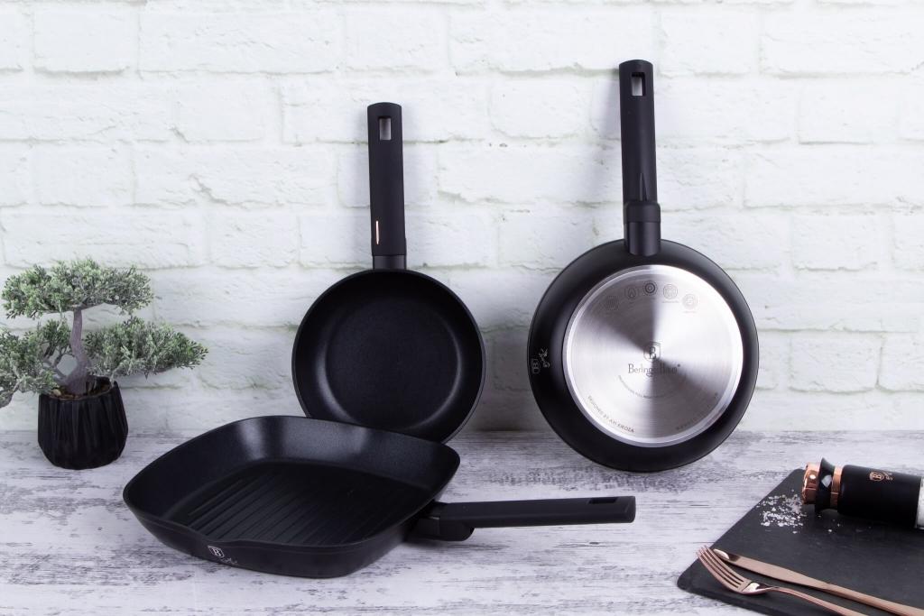 Berlinger Haus BH/7096 Monaco Collection Bratpfannen Set 3 tlg. in schwarz