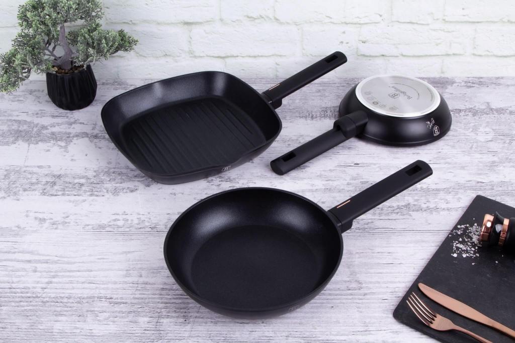 Berlinger Haus BH/7096 Monaco Collection Bratpfannen Set 3 tlg. in schwarz