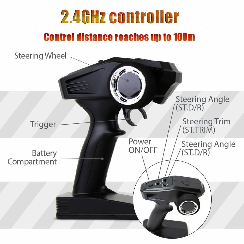 Blij´r Beast Red ferngesteuertes RC Auto 45 km/h, 1:18, 2 Akkus, Allrad, 100m, Monstertruck