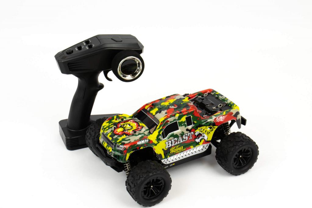 Blij´r Beast Red ferngesteuertes RC Auto 45 km/h, 1:18, 2 Akkus, Allrad, 100m, Monstertruck