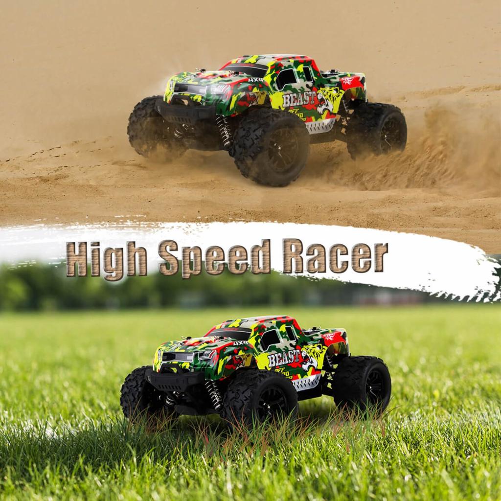 Blij´r Beast Red ferngesteuertes RC Auto 45 km/h, 1:18, 2 Akkus, Allrad, 100m, Monstertruck