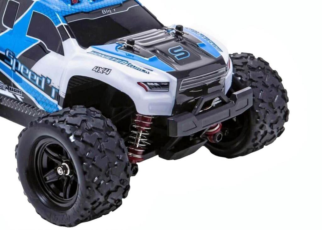 Blij´r Speed´r Blau ferngesteuertes RC Auto 45 km/h, 1:18, 2 Akkus, Allrad, 100m, Monstertruck