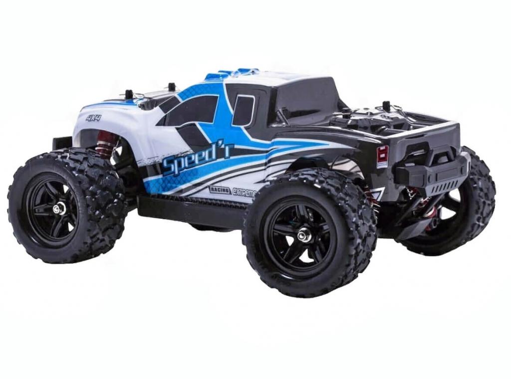Blij´r Speed´r Blau ferngesteuertes RC Auto 45 km/h, 1:18, 2 Akkus, Allrad, 100m, Monstertruck