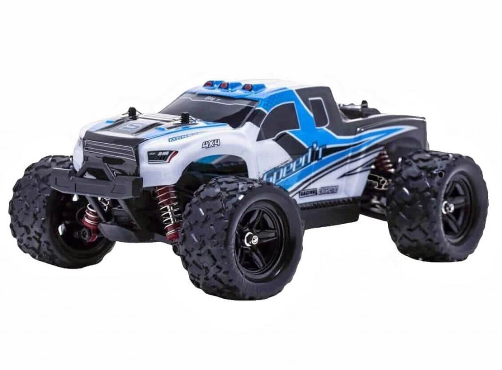 Blij´r Speed´r Blau ferngesteuertes RC Auto 45 km/h, 1:18, 2 Akkus, Allrad, 100m, Monstertruck