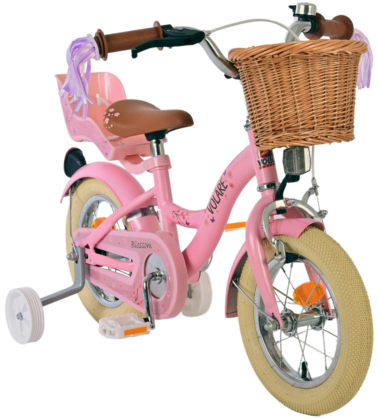 Volare Blossom Kinderfahrrad - Mädchen - 12 Zoll - Rosa