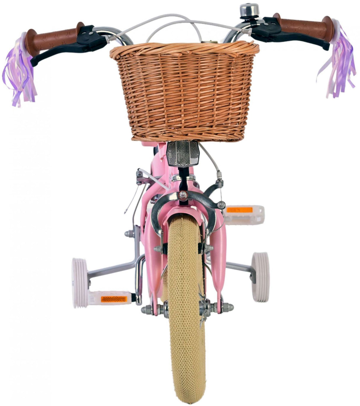 Volare Blossom Kinderfahrrad - Mädchen - 12 Zoll - Rosa - Zwei Handbremsen