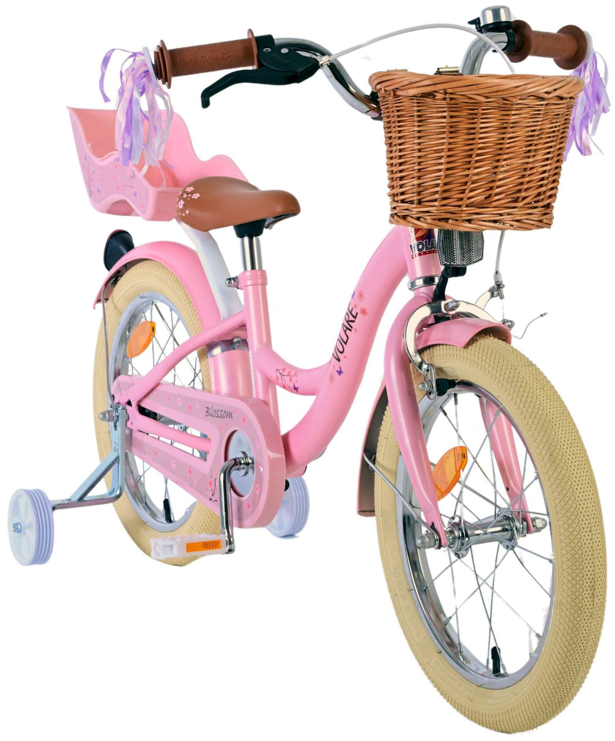 Volare Blossom Kinderfahrrad - Mädchen - 16 Zoll - Rosa