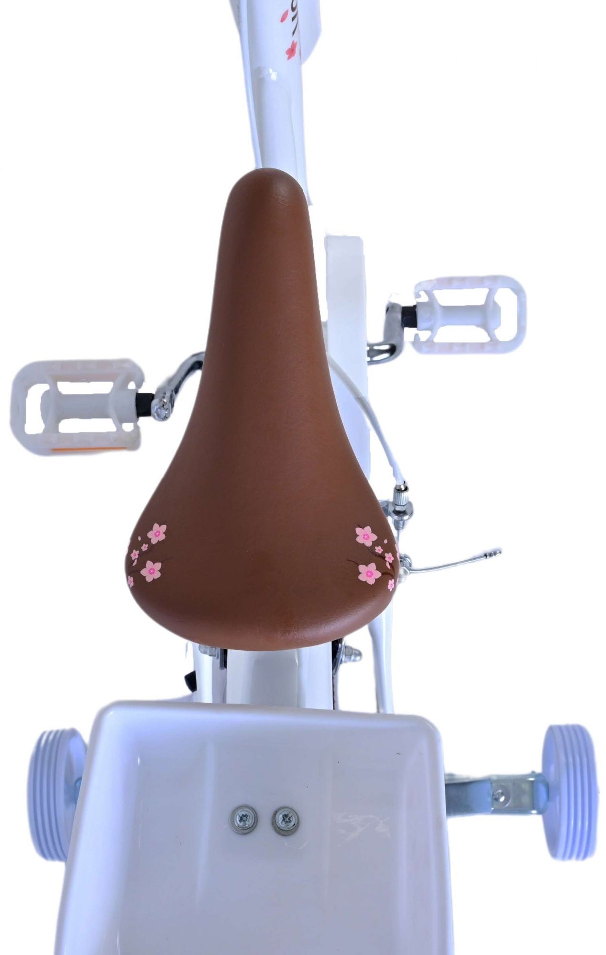 Volare Blossom Kinderfahrrad - Mädchen - 16 Zoll - Weiß - Zweihandbremsen