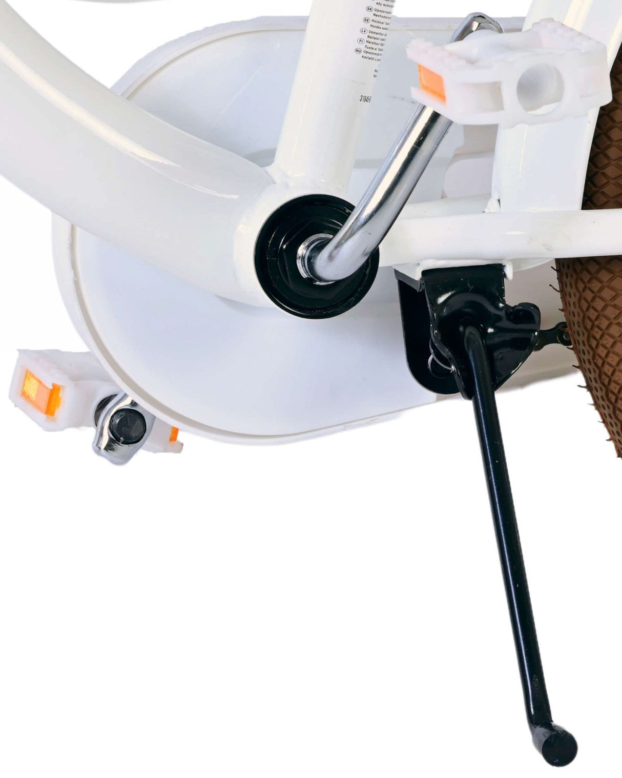 Volare Blossom Kinderfahrrad - Mädchen - 16 Zoll - Weiß - Zweihandbremsen