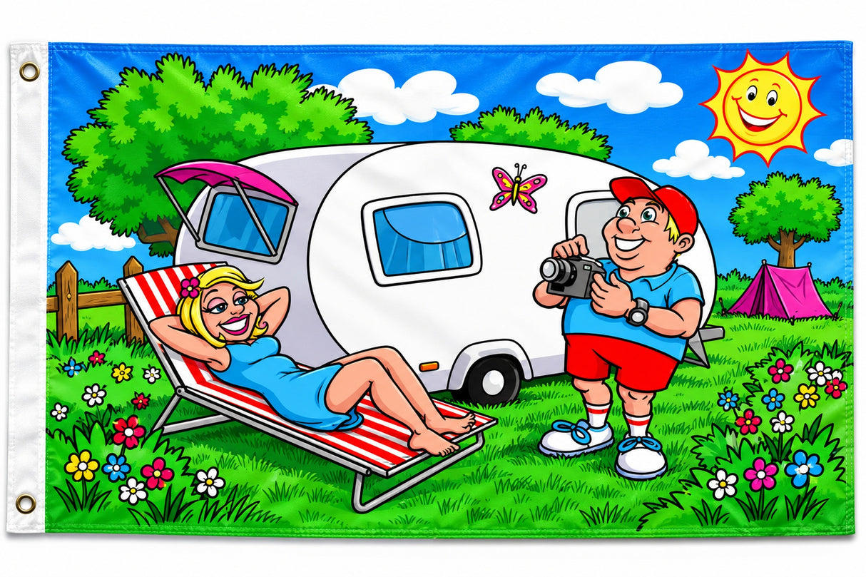 Flagge CAMPING 90 x 150 cm