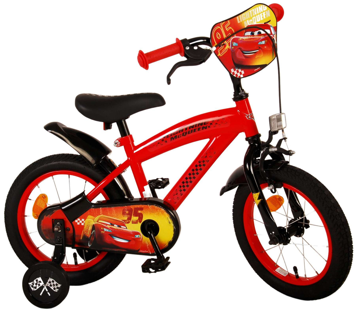 Volare Disney Cars Kinderfahrrad - Jungen - 14 Zoll - Rot