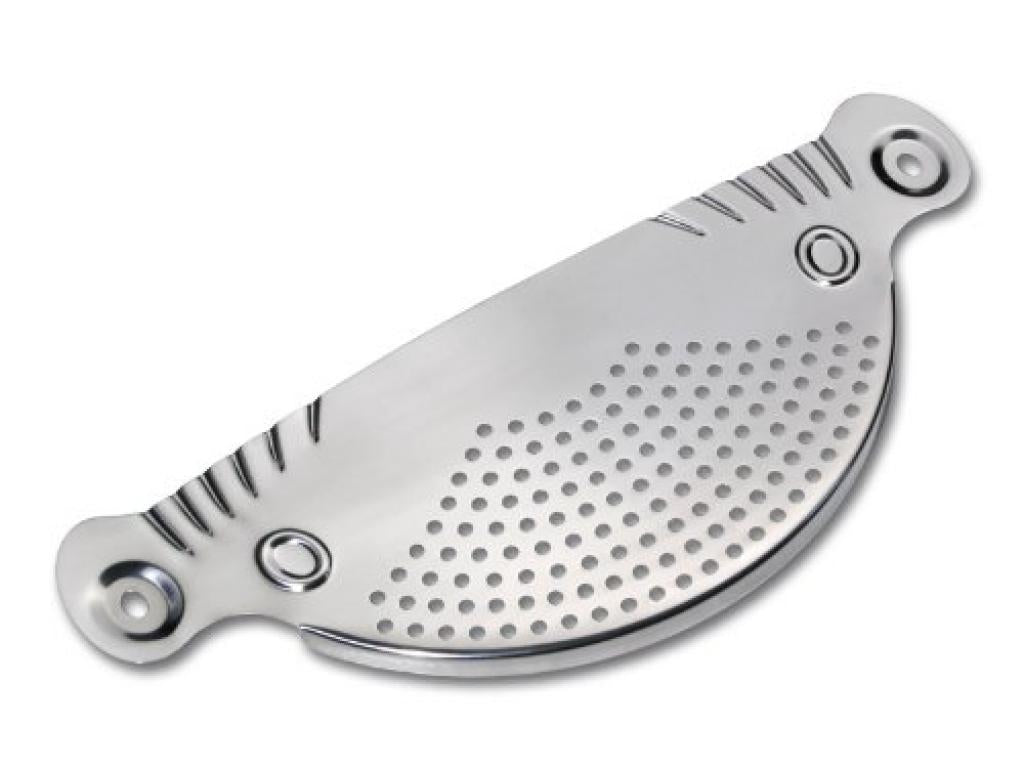 CHG Edelstahl Abgießhilfe für Töpfe Abgießsieb Nudelsieb rostfrei Abtropfhilfe Topf