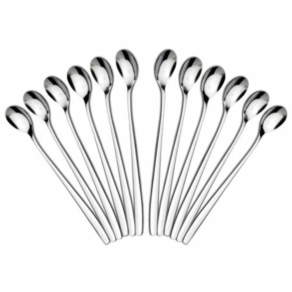 CHG Longdrink-/Joghurtlöffel im 12er Pack Latte Macciatto Löffel Joghurt langstielig