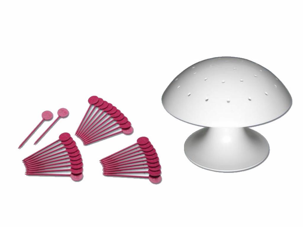 chg Party-Pilz mit 32 Spießen für Buffet Fingerfood Käseigel Partyigel Häppchen