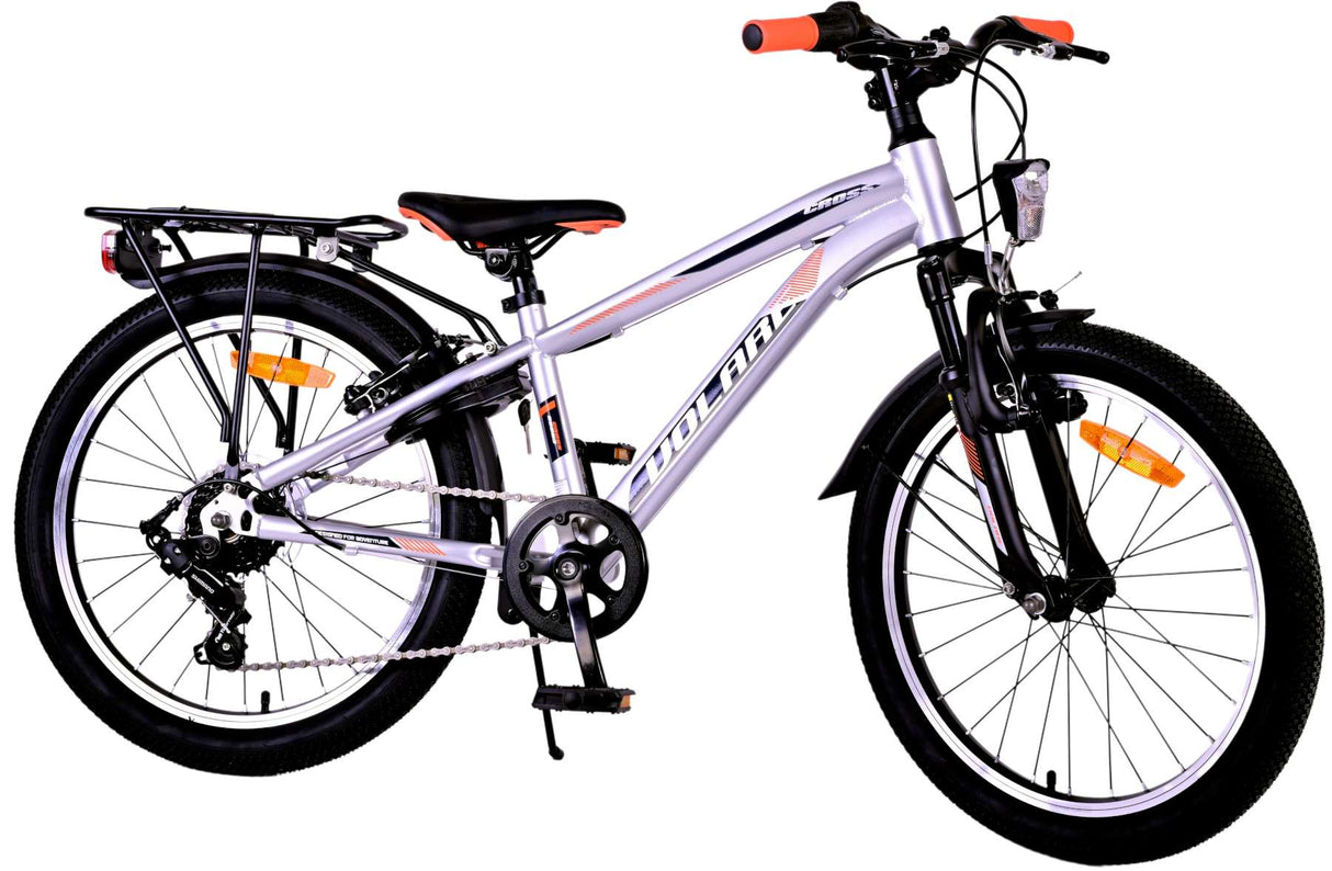 Volare Cross Kinderfahrrad - Jungen - 20 Zoll - Silber , 6 Gänge