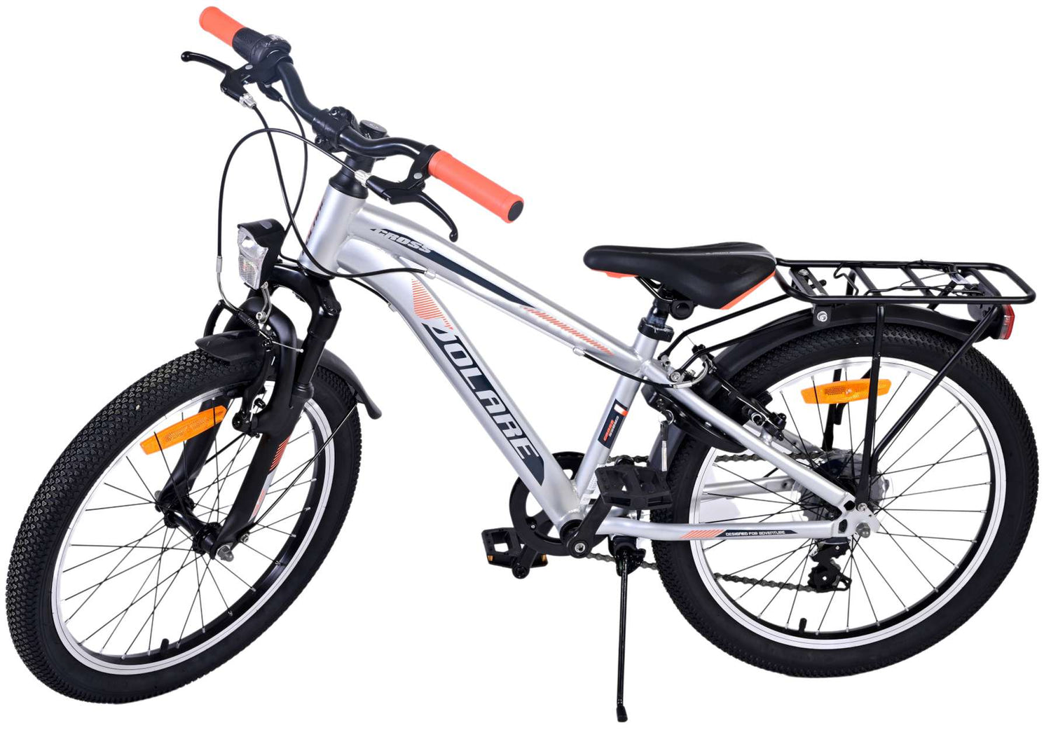 Volare Cross Kinderfahrrad - Jungen - 20 Zoll - Silber , 6 Gänge