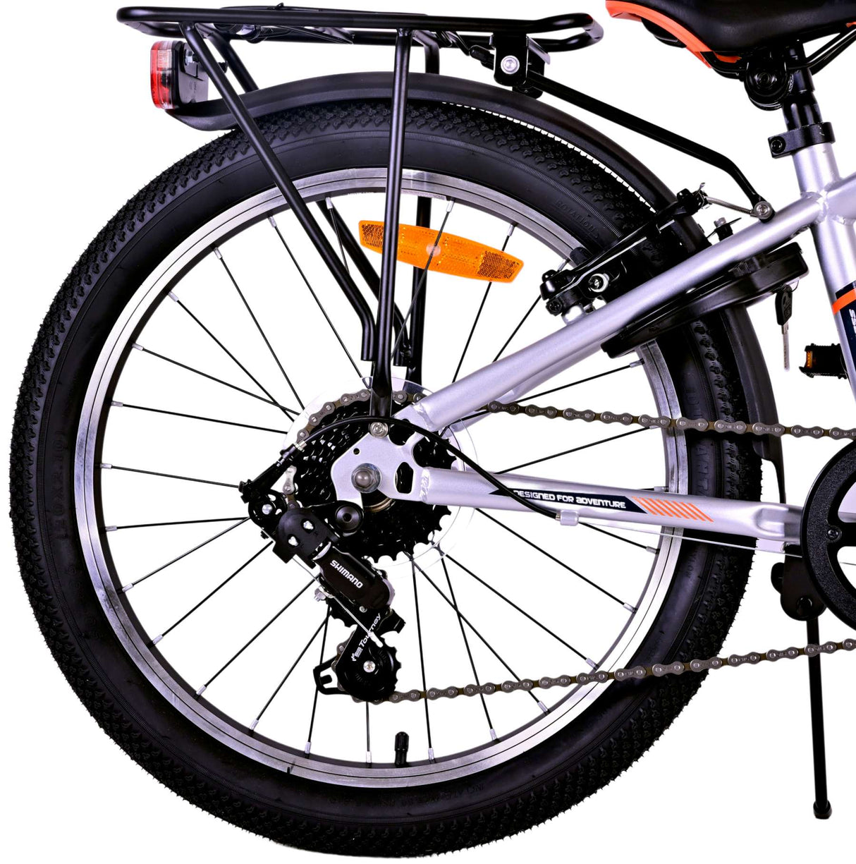 Volare Cross Kinderfahrrad - Jungen - 20 Zoll - Silber , 6 Gänge