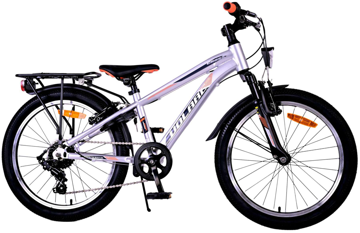 Volare Cross Kinderfahrrad - Jungen - 20 Zoll - Silber , 6 Gänge