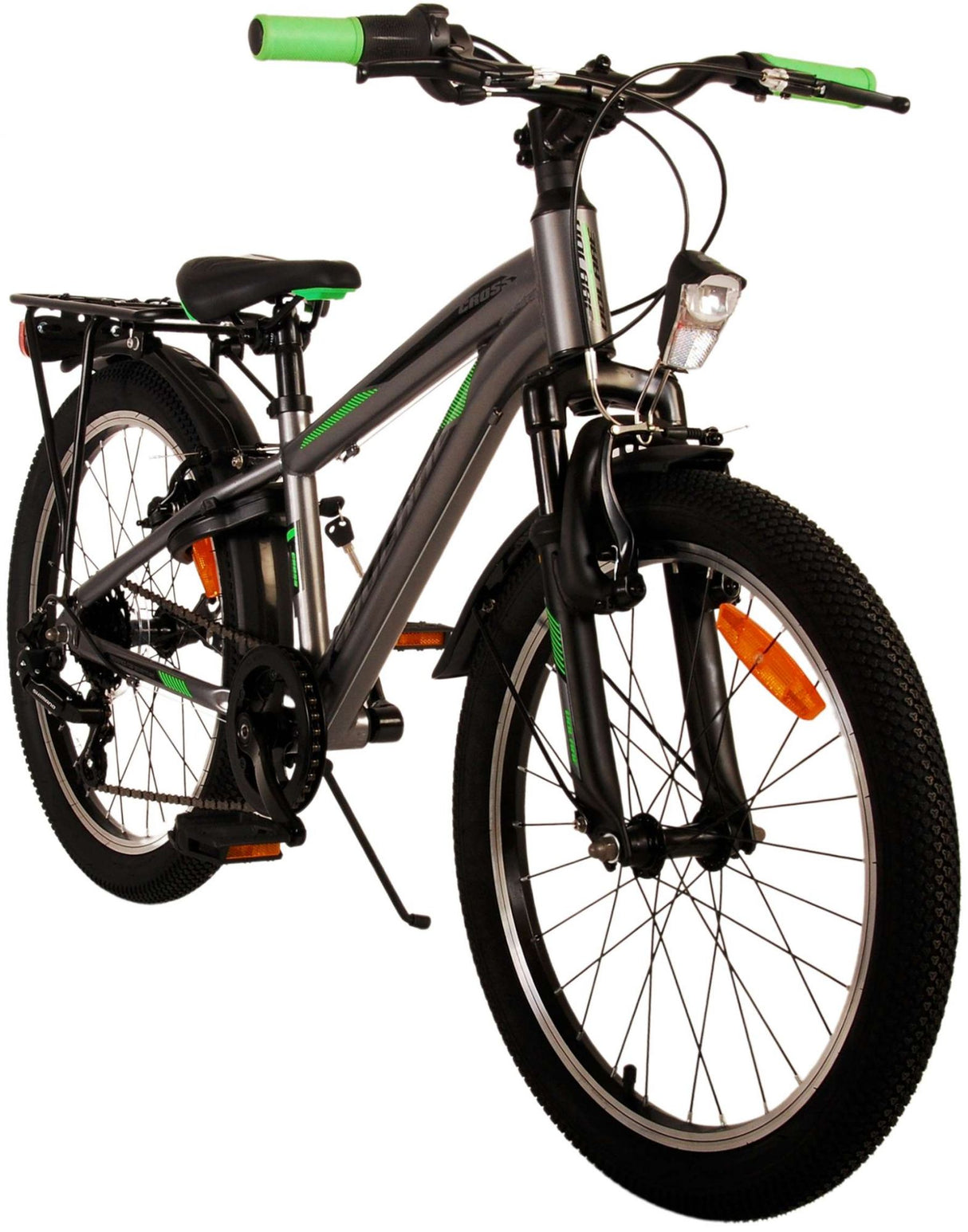 Volare Cross Kinderfahrrad - Jungen - 20 Zoll - dunkelgrau - 6 Gänge