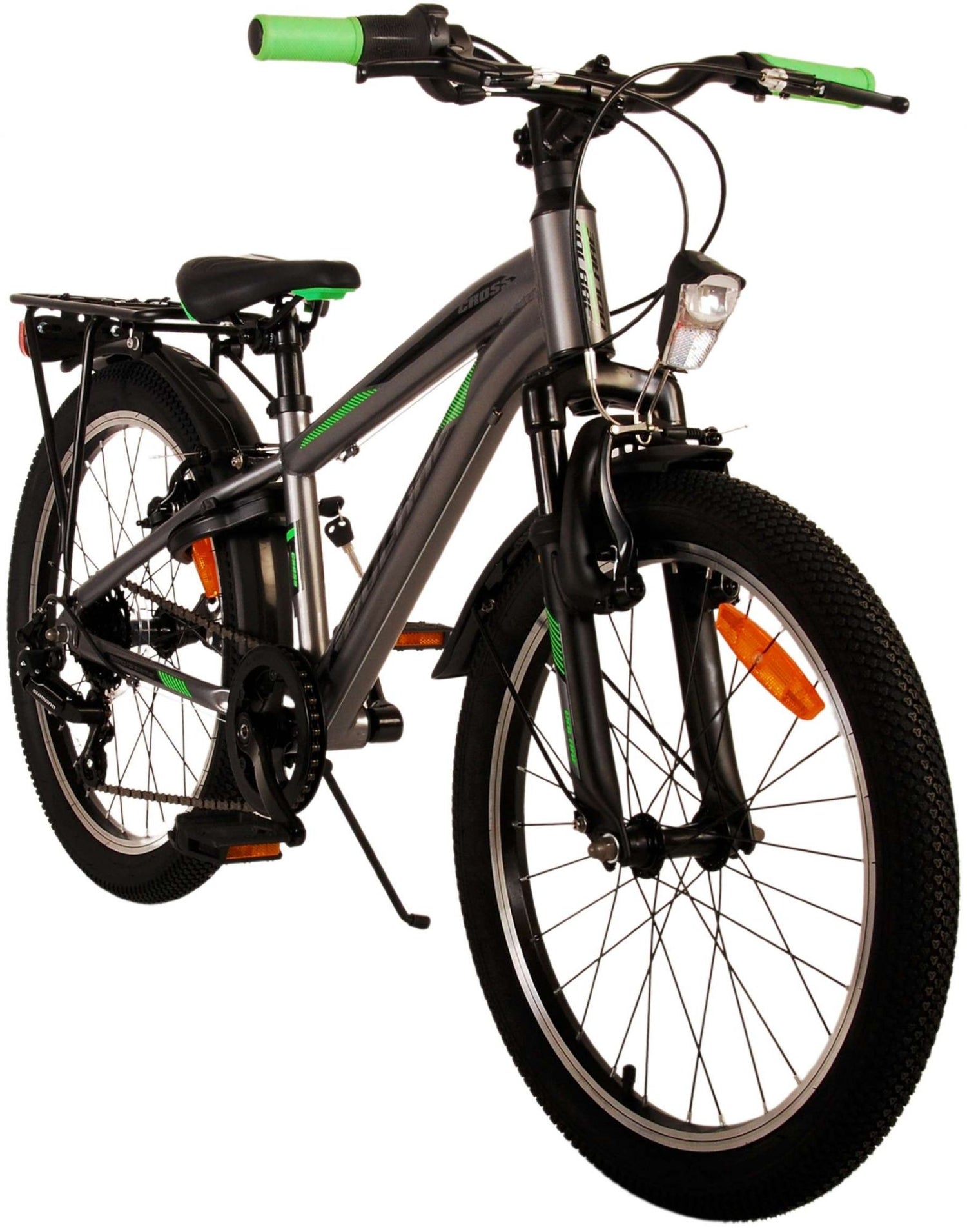 Volare Cross Kinderfahrrad - Jungen - 20 Zoll - dunkelgrau - 6 Gänge