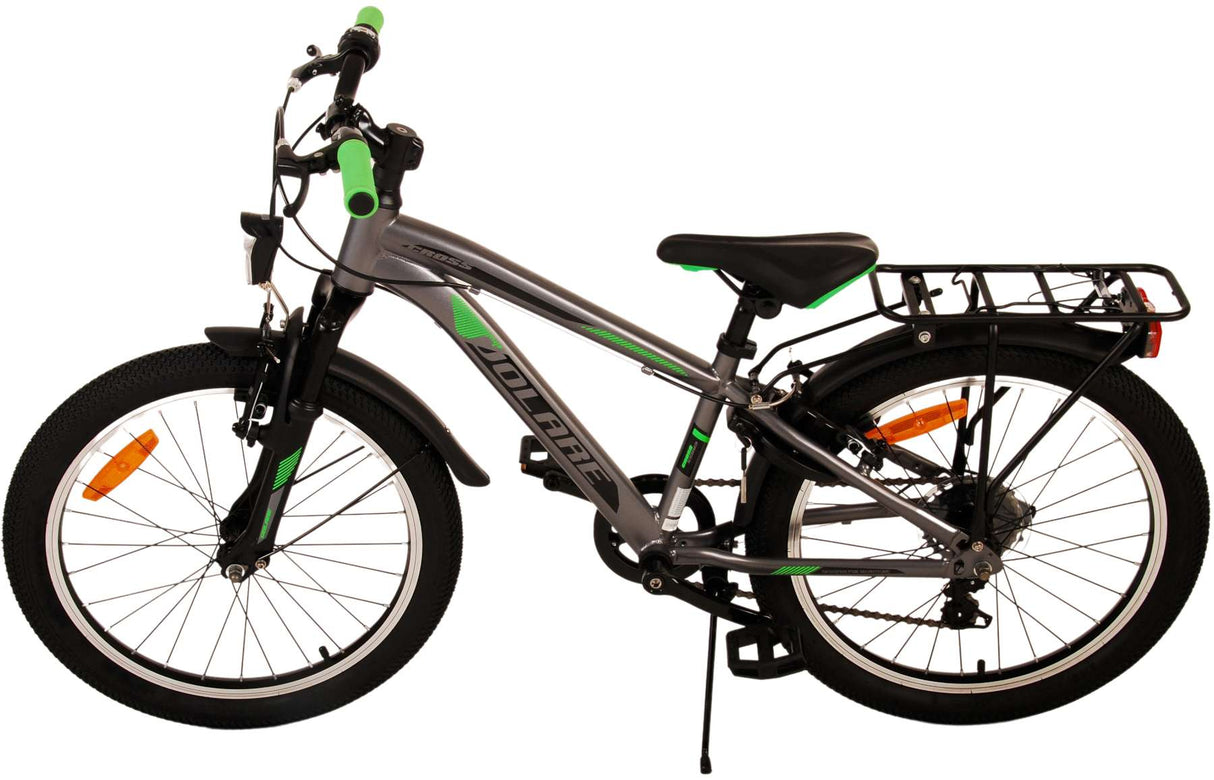 Volare Cross Kinderfahrrad - Jungen - 20 Zoll - dunkelgrau - 6 Gänge