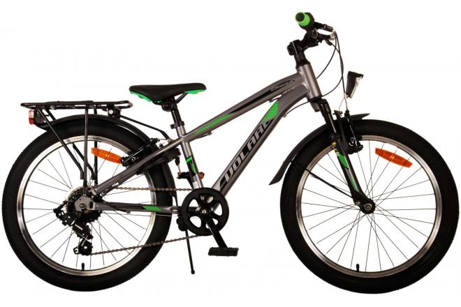 Volare Cross Kinderfahrrad - Jungen - 20 Zoll - dunkelgrau - 6 Gänge