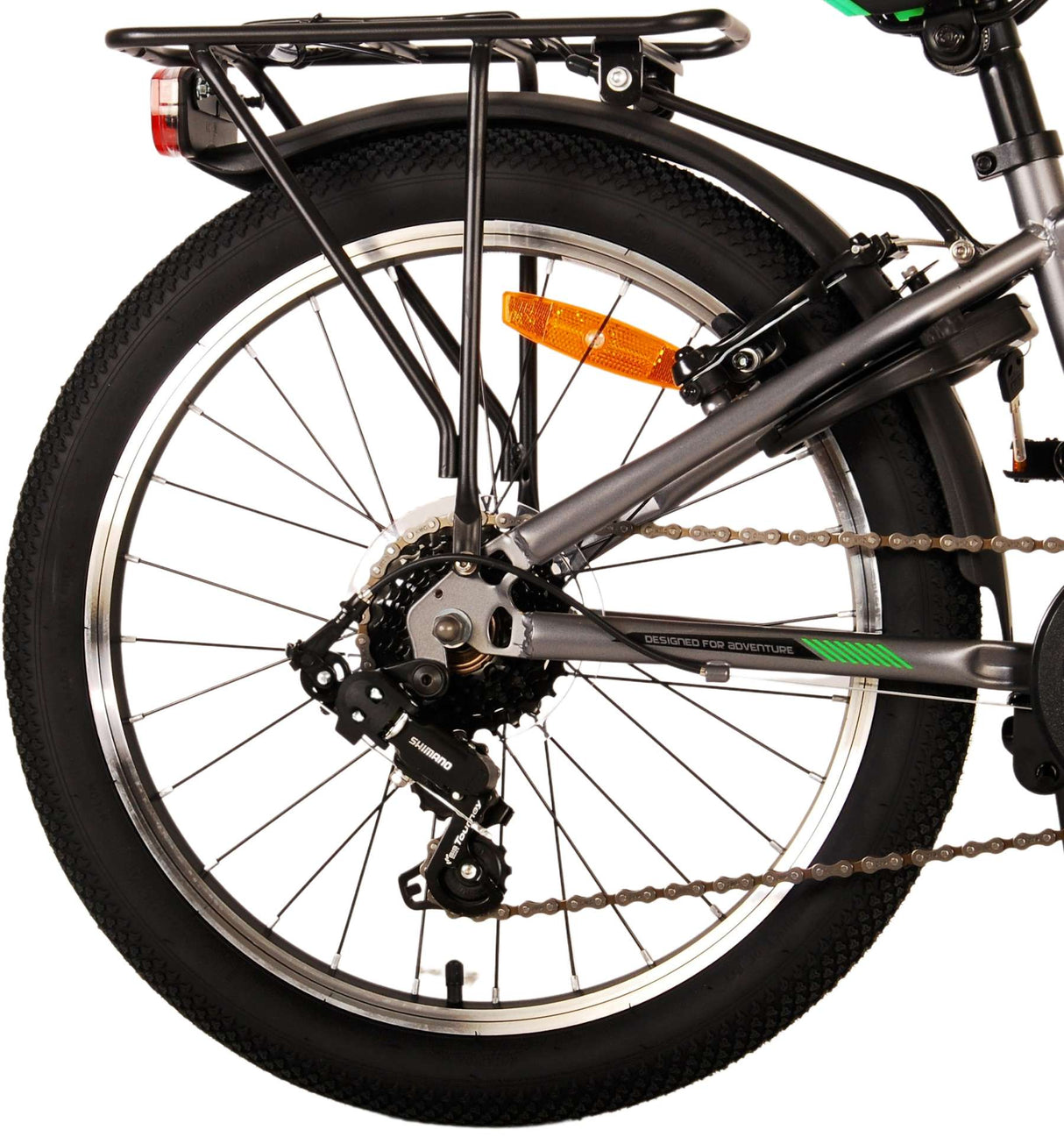 Volare Cross Kinderfahrrad - Jungen - 20 Zoll - dunkelgrau - 6 Gänge