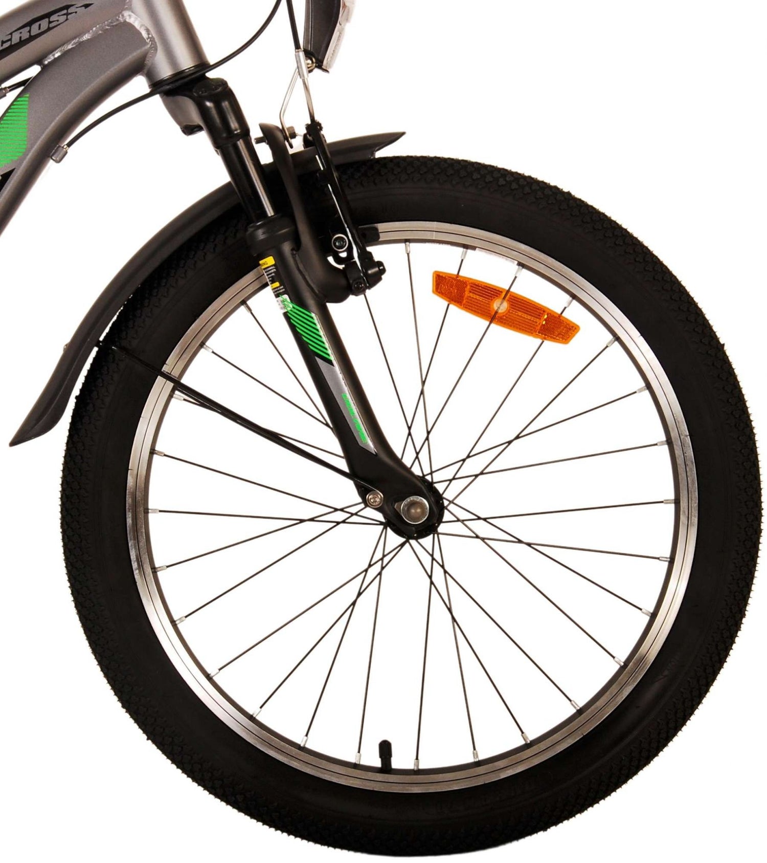 Volare Cross Kinderfahrrad - Jungen - 20 Zoll - dunkelgrau - 6 Gänge