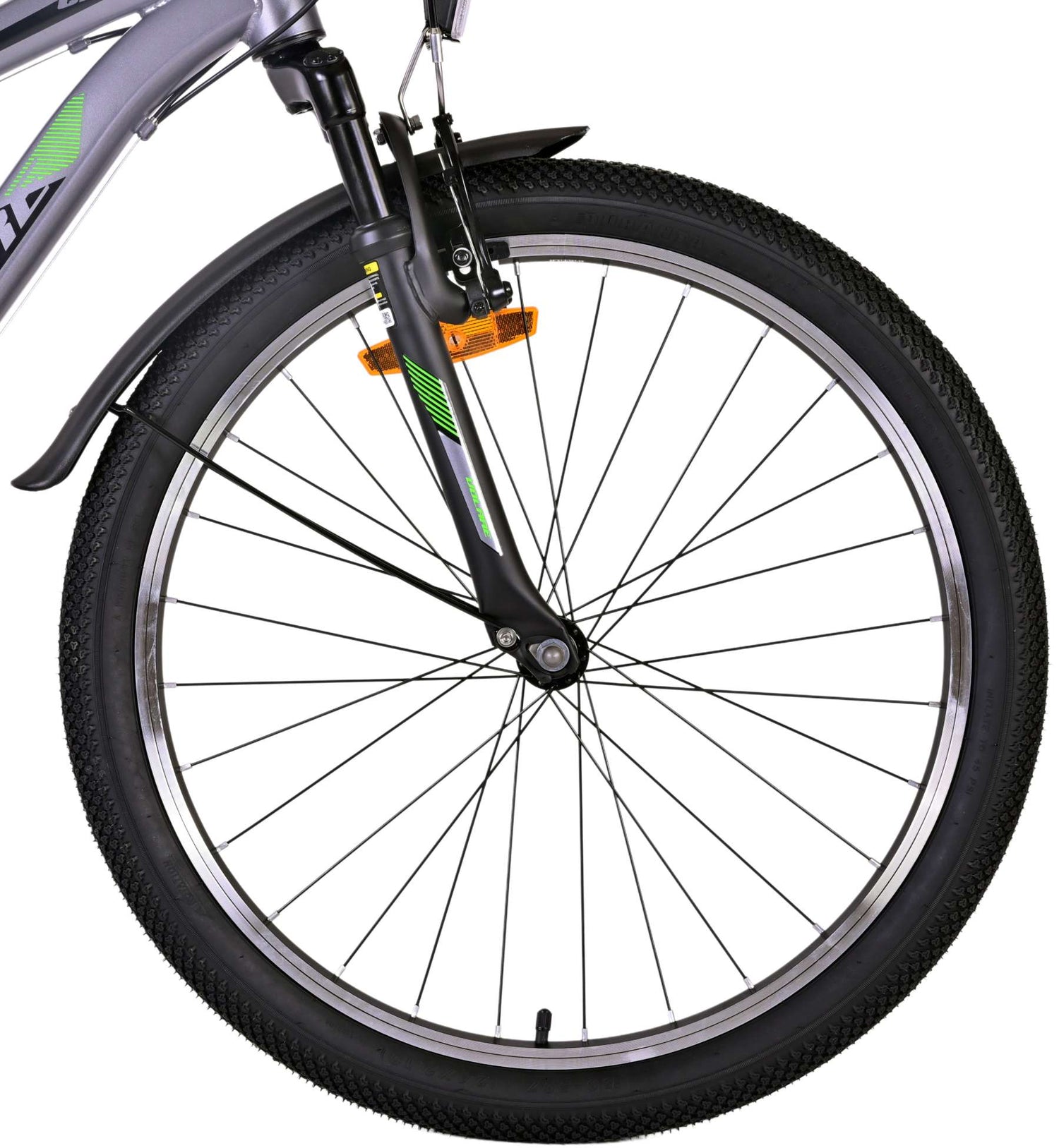 Volare Cross Kinderfahrrad - Jungen - 24 Zoll - Grau - 18-Gang - Zweihandbremsen