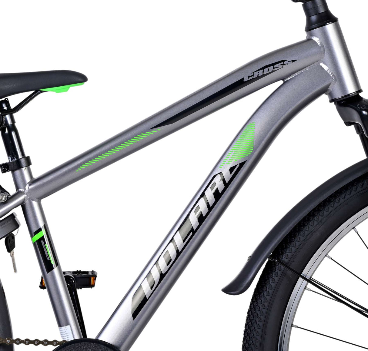 Volare Cross Kinderfahrrad - Jungen - 24 Zoll - dunkelgrau
